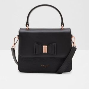 Ted Baker Leather Handbag with Bow Detail